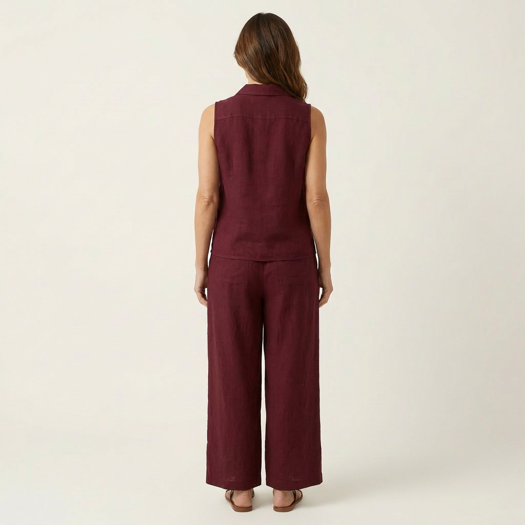Twiila | Wrap Top And Wide Leg Set