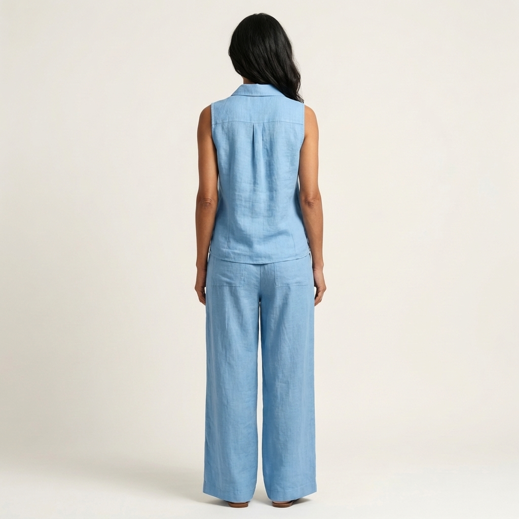 Twiila | Wrap Top And Wide Leg Set