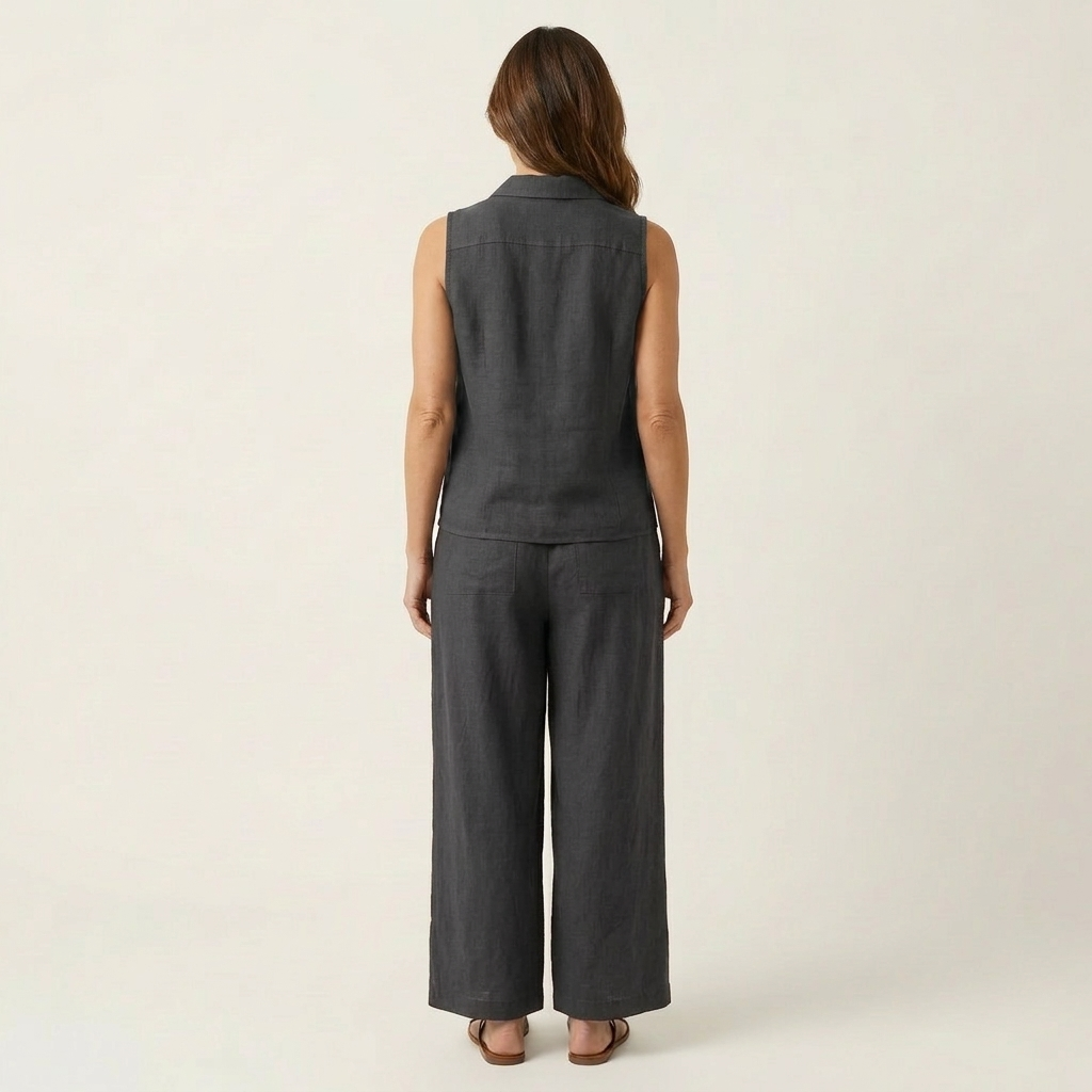 Twiila | Wrap Top And Wide Leg Set