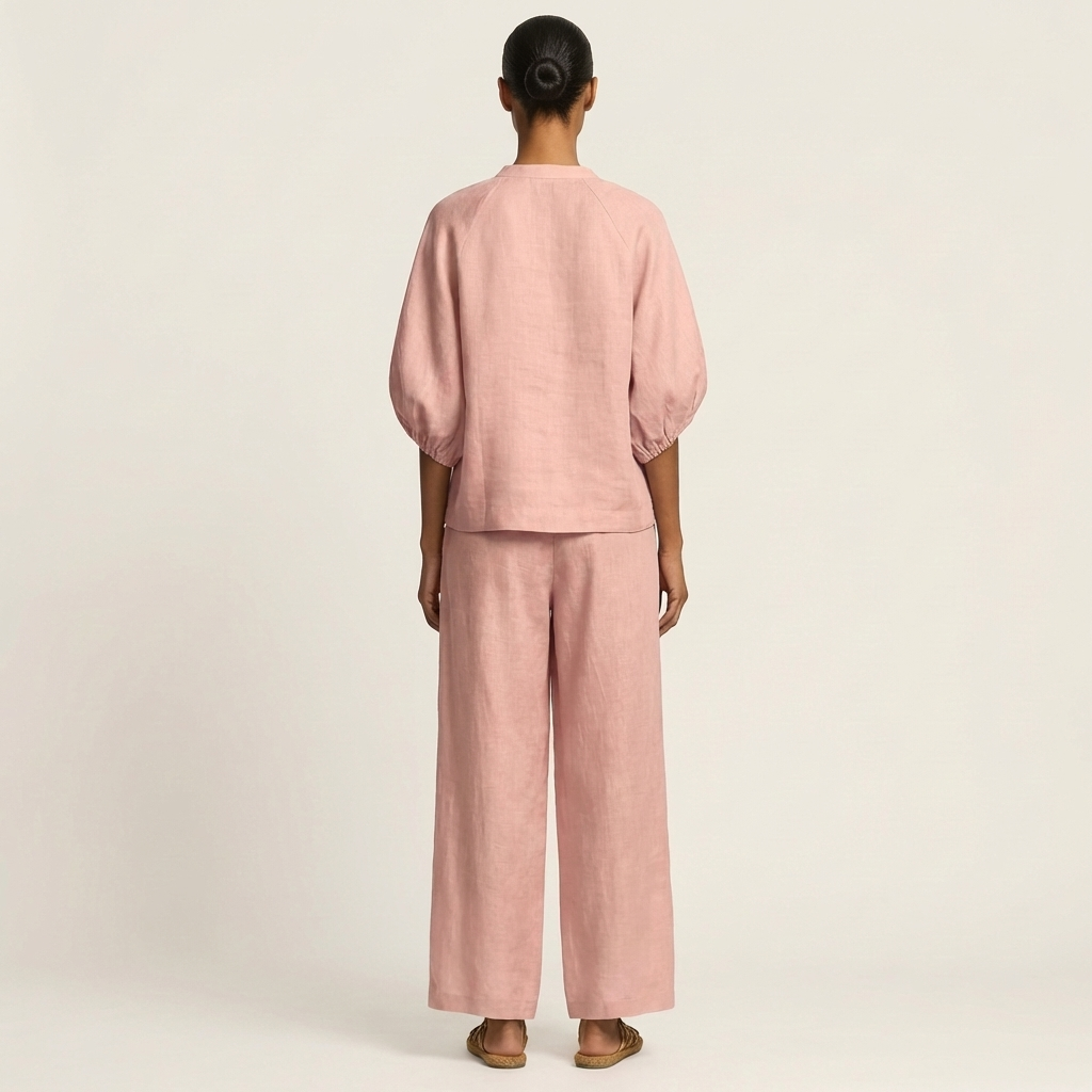 Marlowe | Zipper Front Puff Sleeve Set