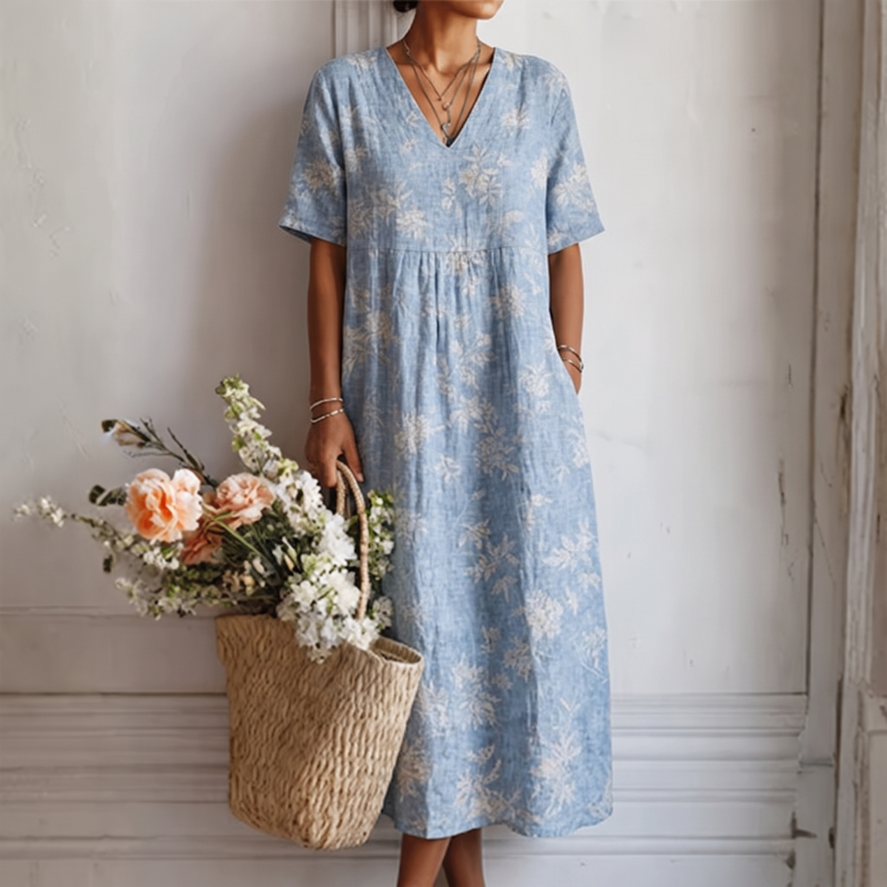 Dorothy | Breezy Floral Midi Dress