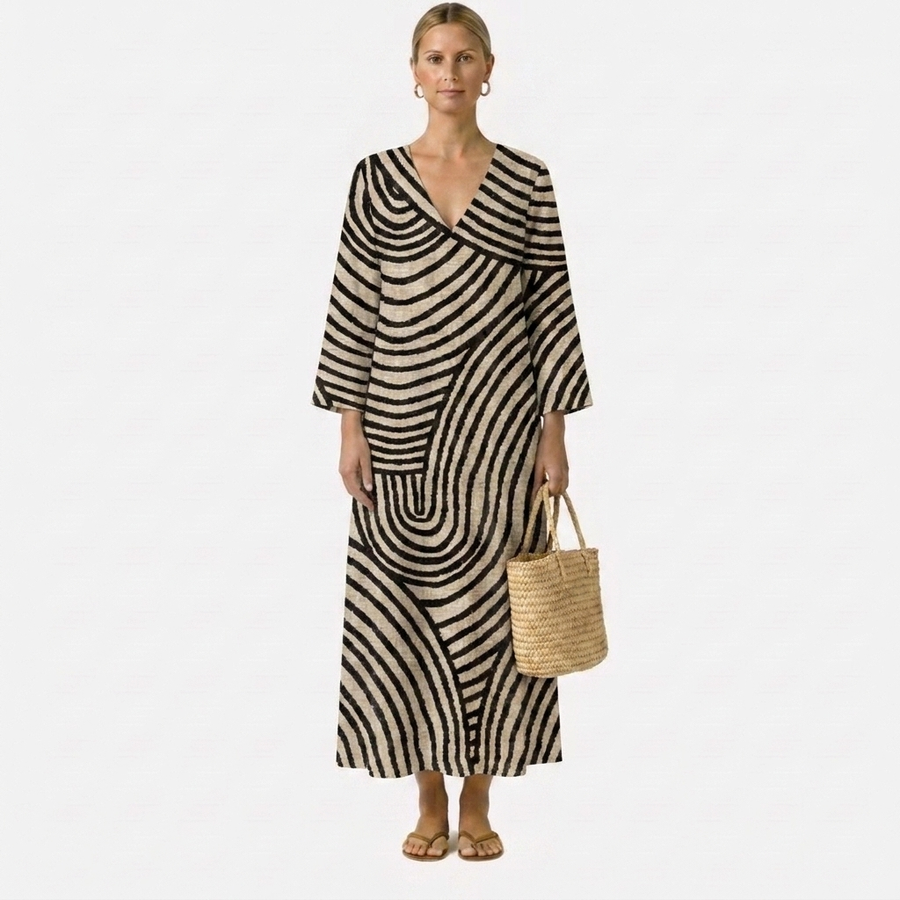 Katherine | Timeless Striped Midi Dress