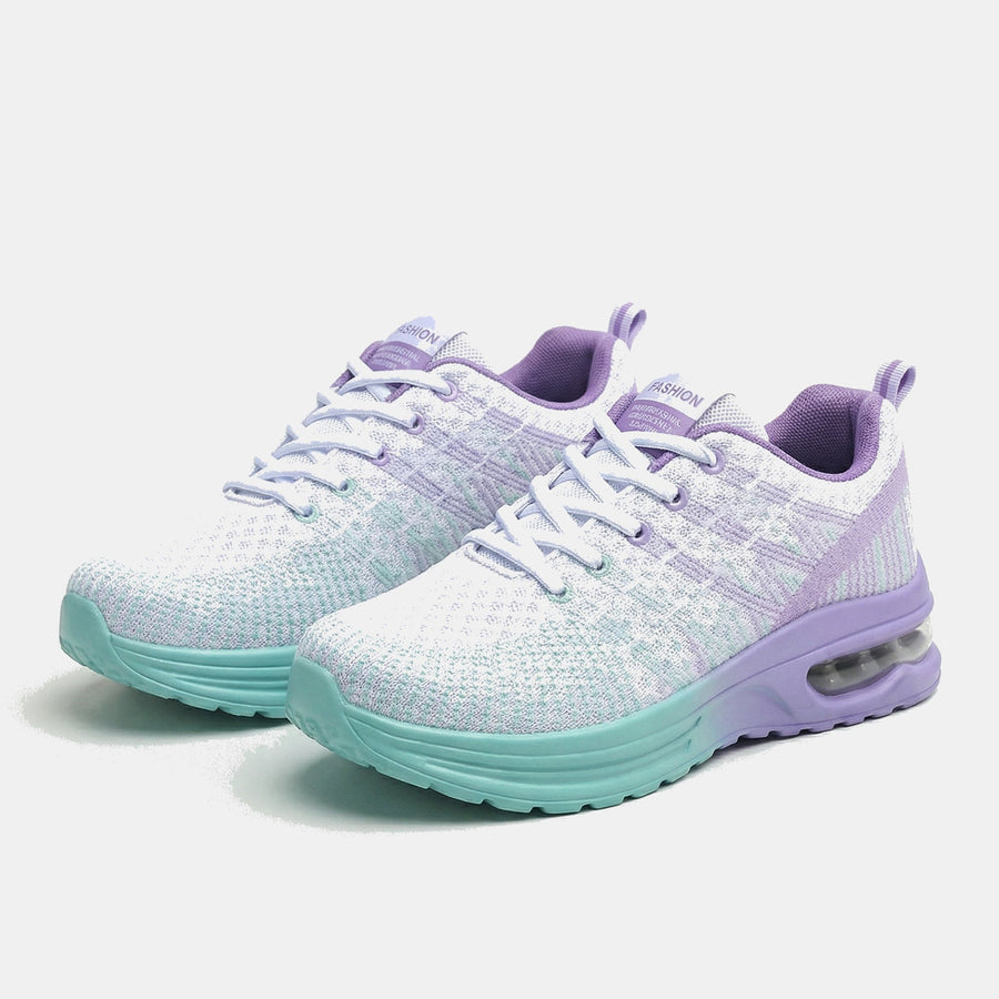 Chloe | Cushioned Shoes in Violet and Turquoise