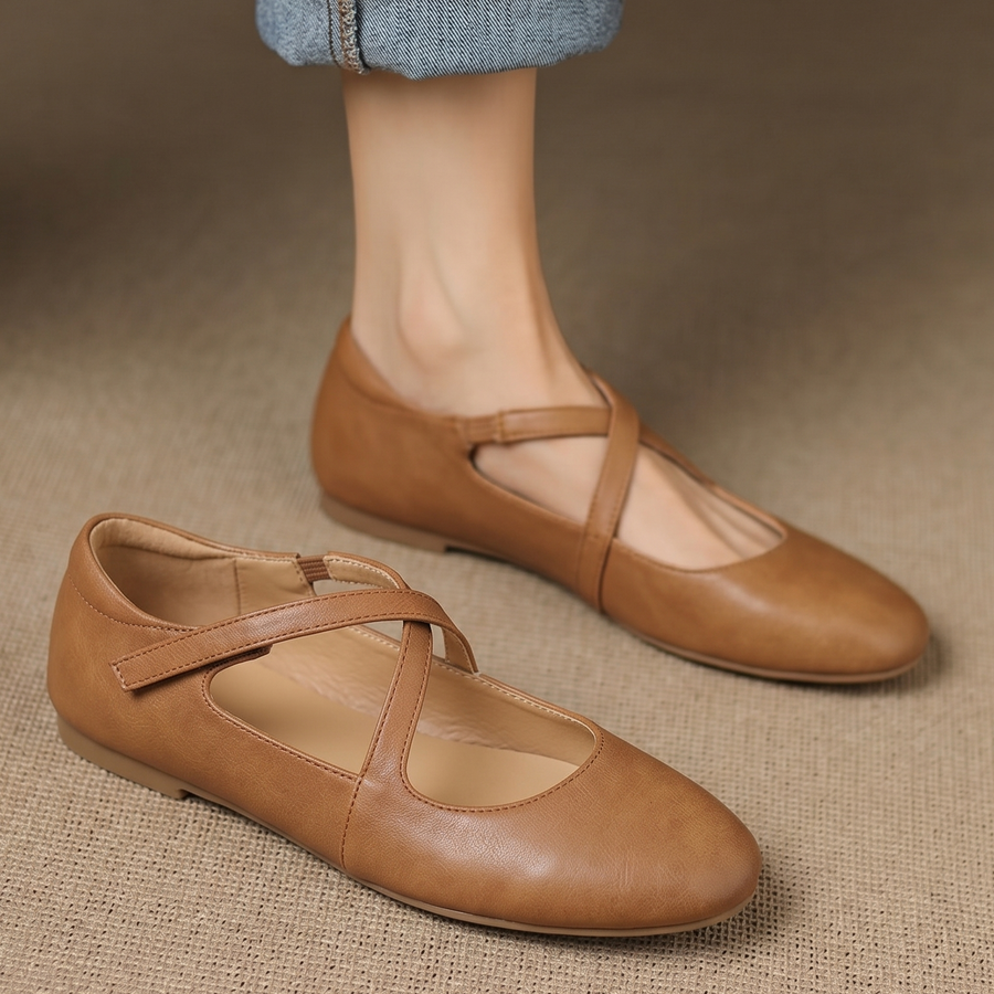 Zeor | Leather Flats