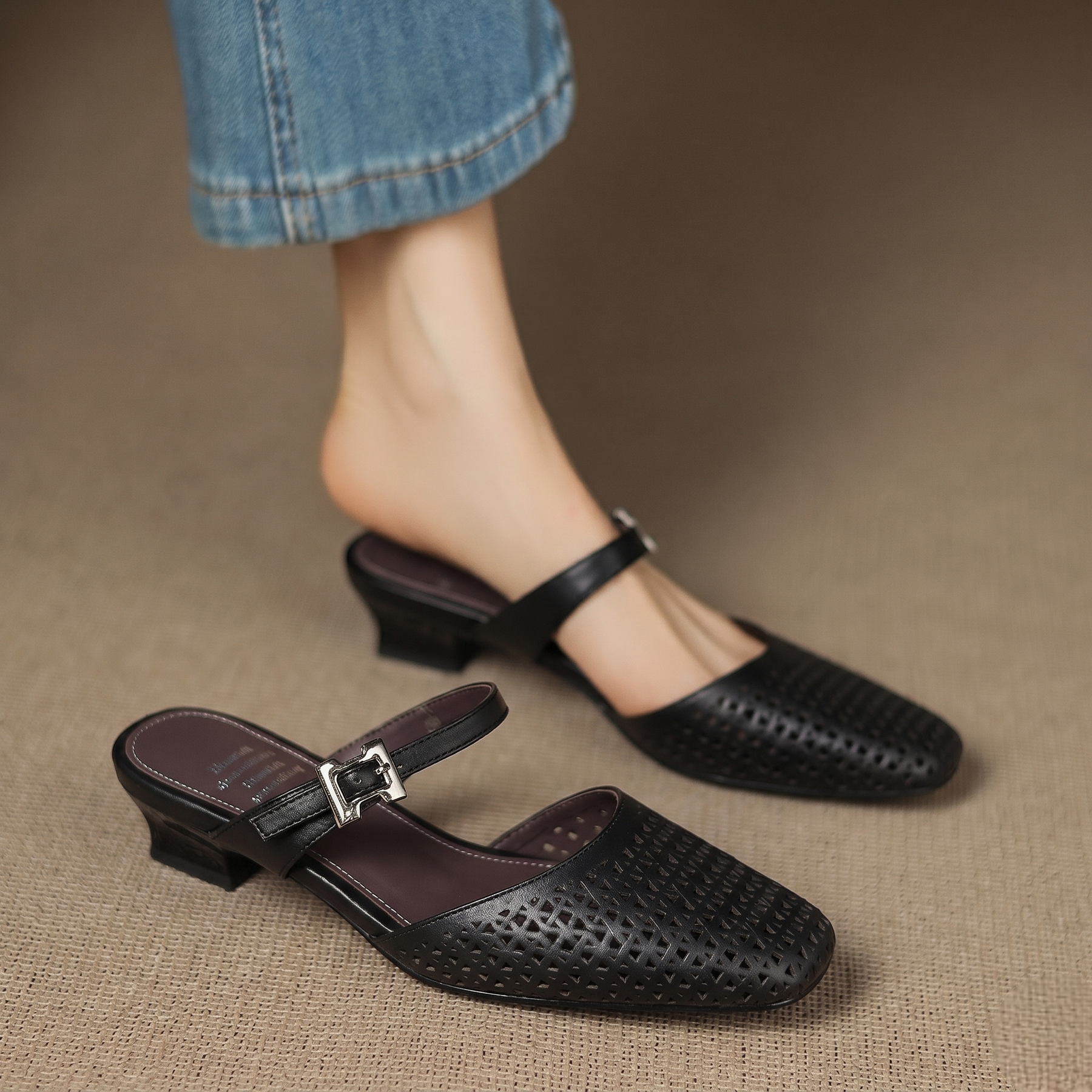 Nilda | Leather Mules