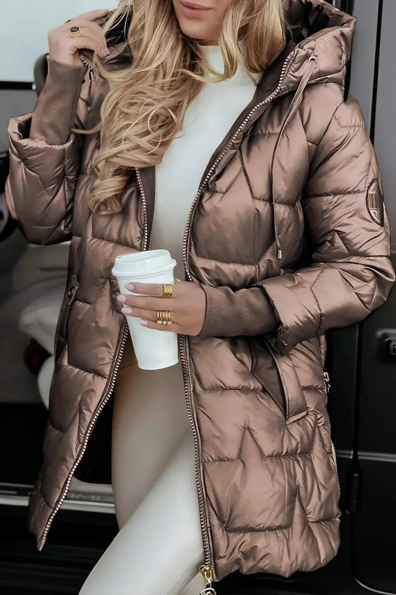 Leviana™ - Long Quilted Jacket