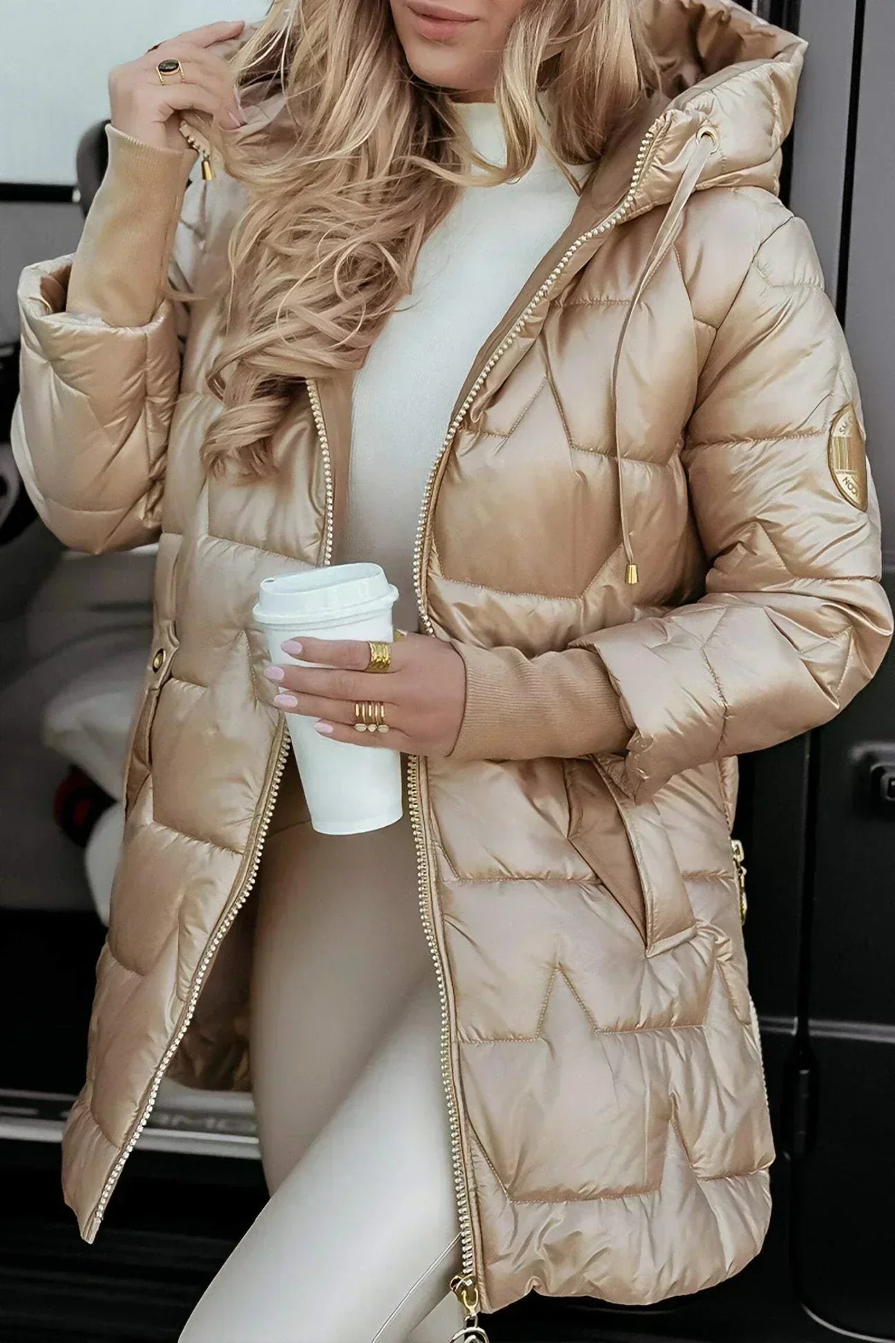 Leviana™ - Long Quilted Jacket