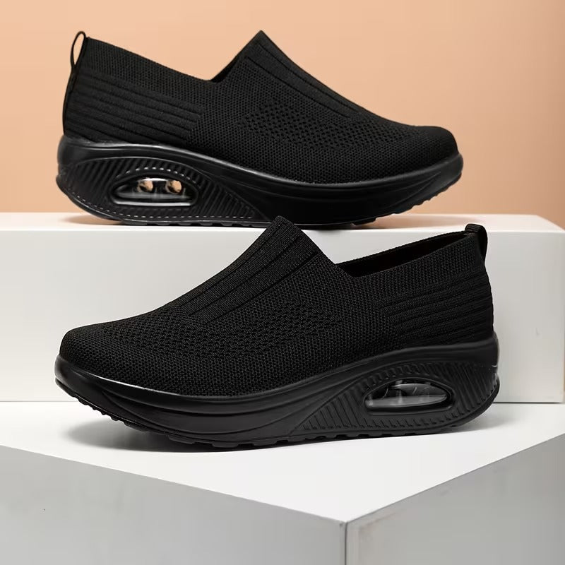 Barbara | Cushioned Mesh Slip On Shoes