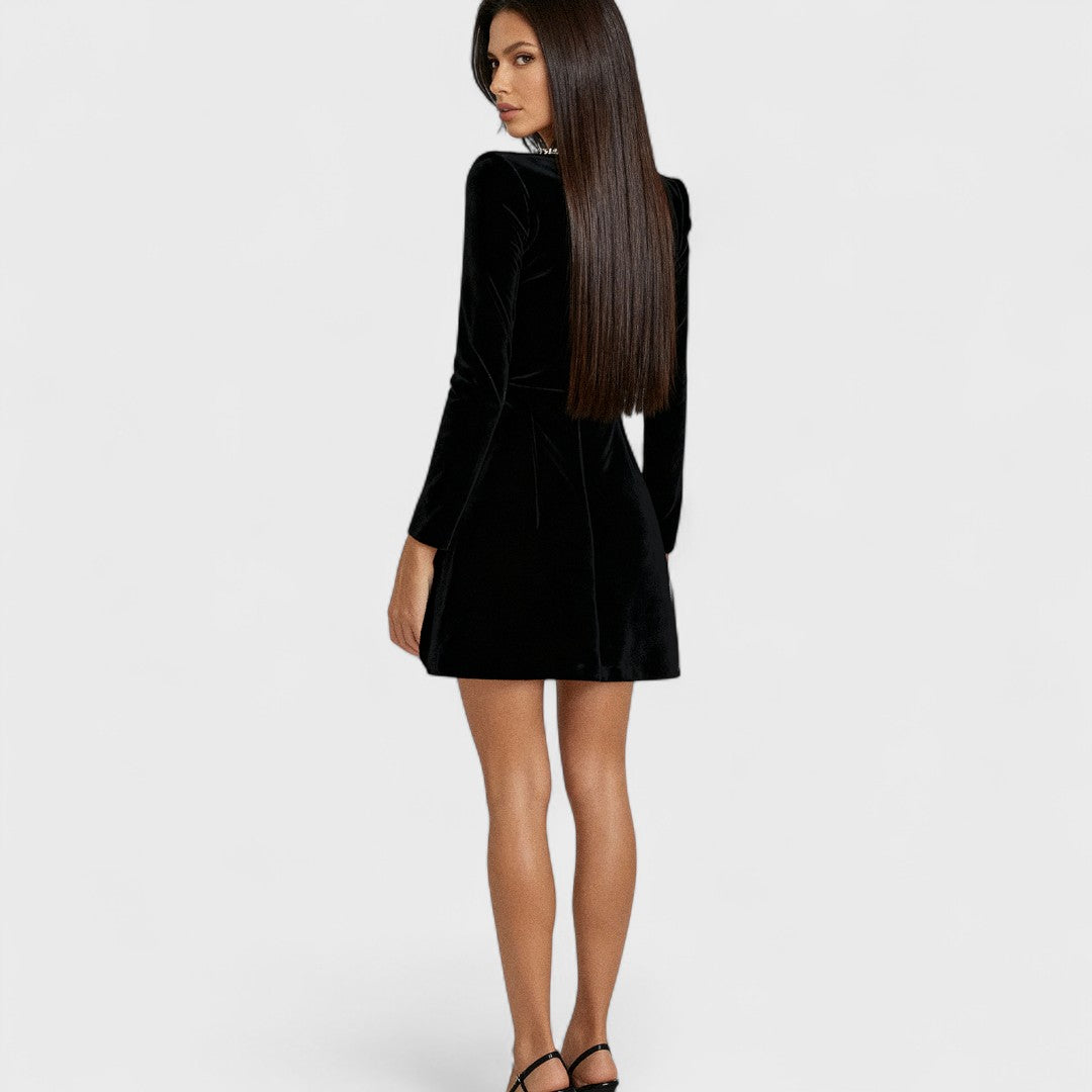 Evelyn | Elegant Glitter Evening Dress