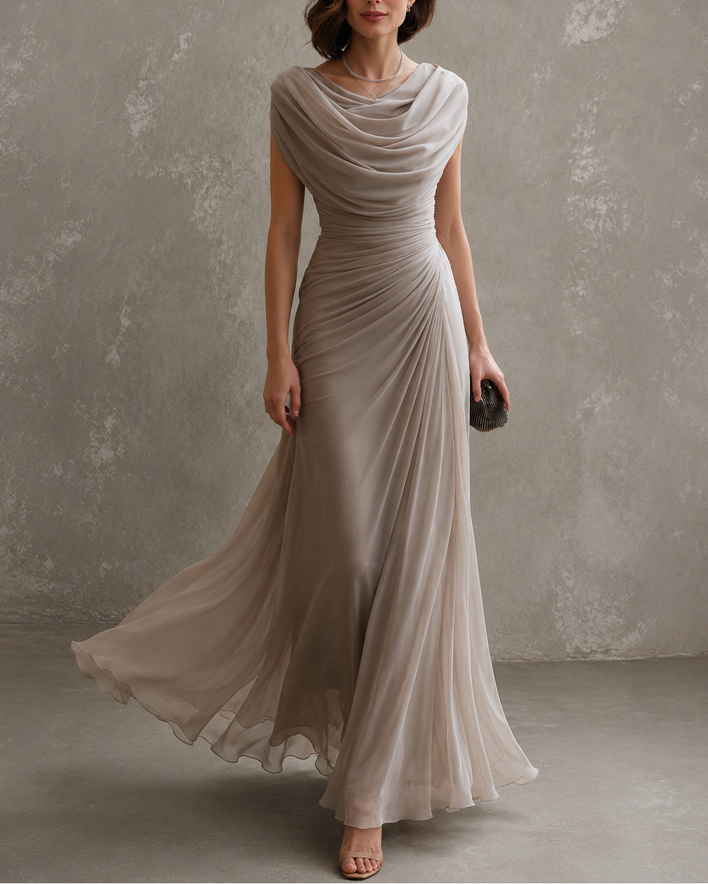 Jenna | Draped Maxi Dress