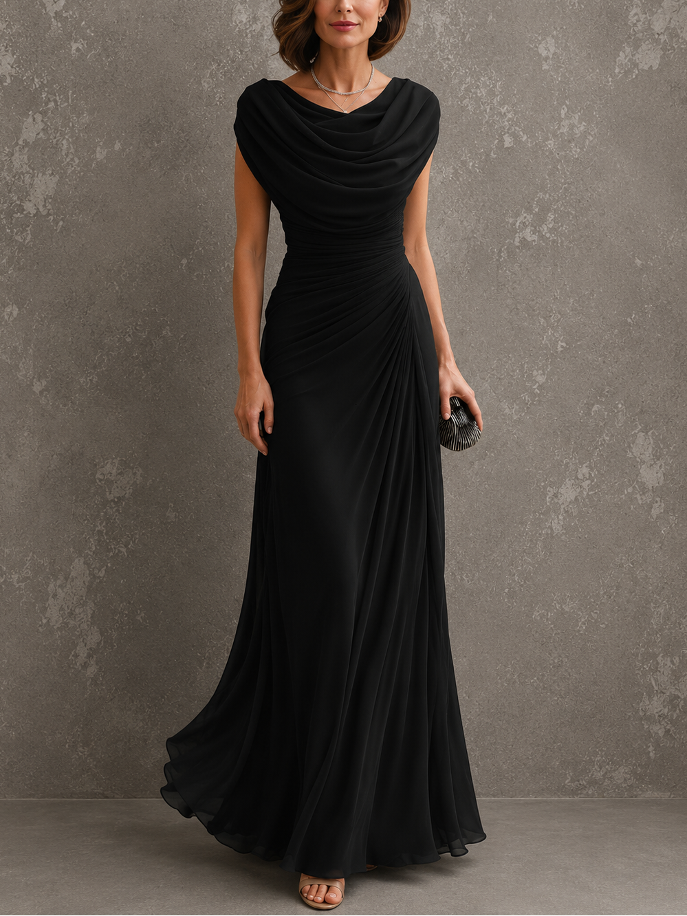 Jenna | Draped Maxi Dress