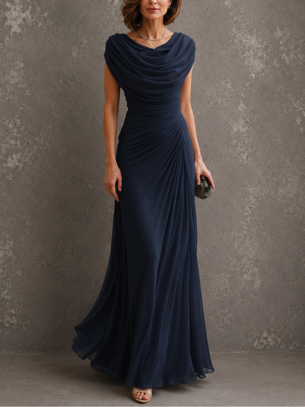 Jenna | Draped Maxi Dress
