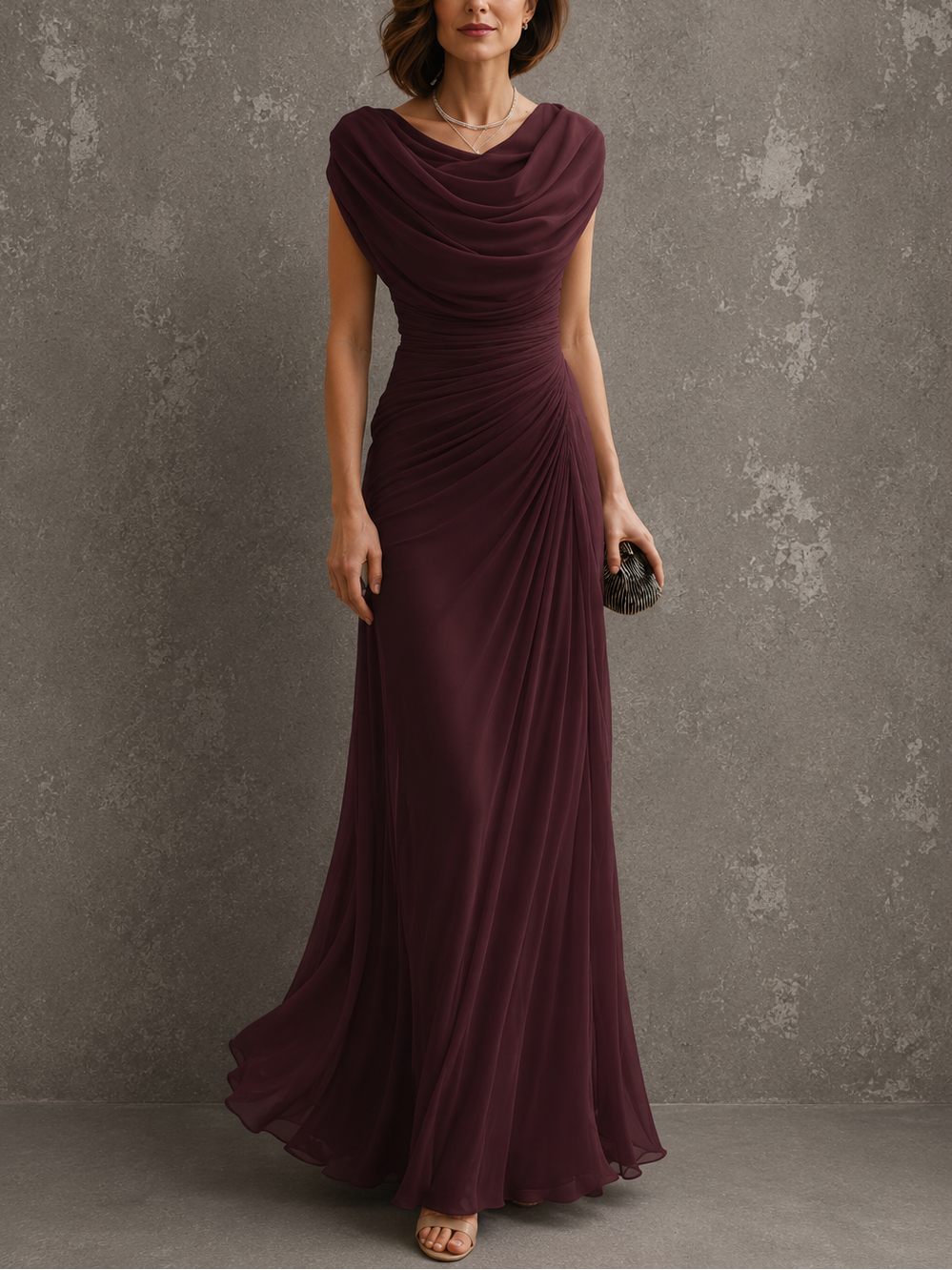 Jenna | Draped Maxi Dress