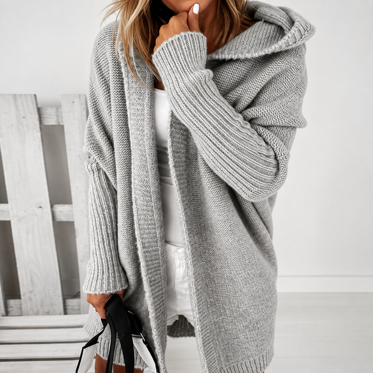 Jillian | Hooded Cardigan Coat