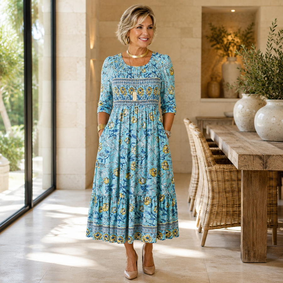 Ivy | Floral Midi Dress