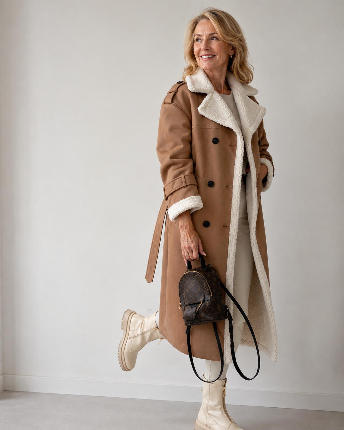 Yvette | Teddy Lined Trench Coat