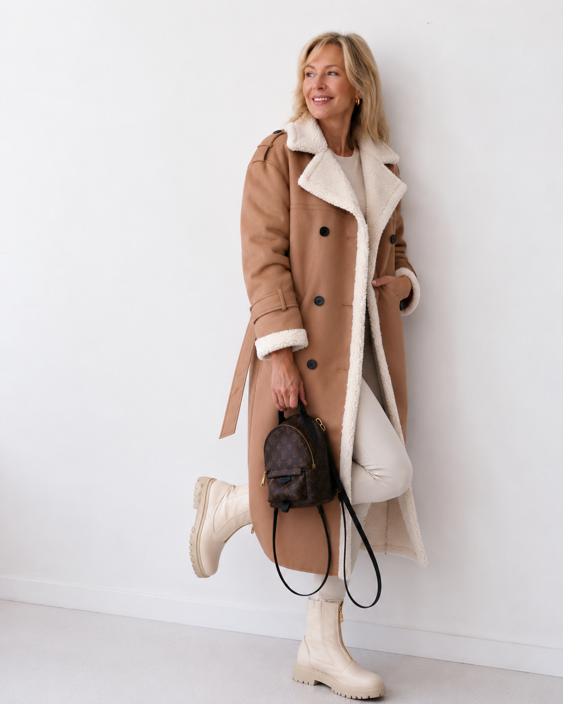 Yvette | Teddy Lined Trench Coat