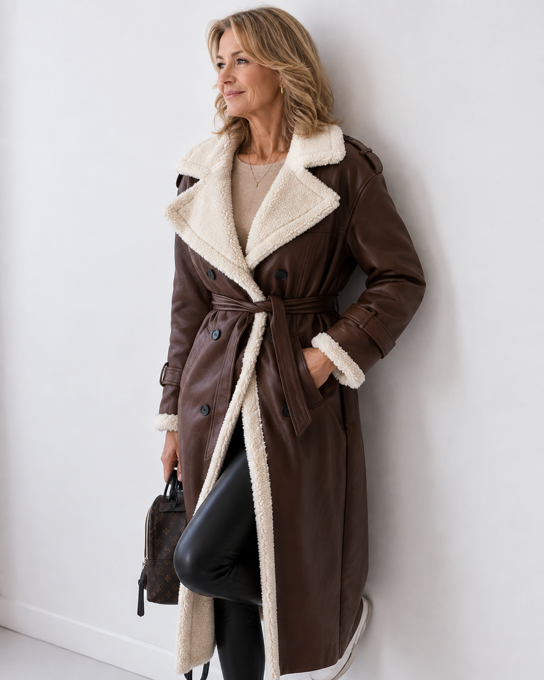 Yvette | Teddy Lined Trench Coat
