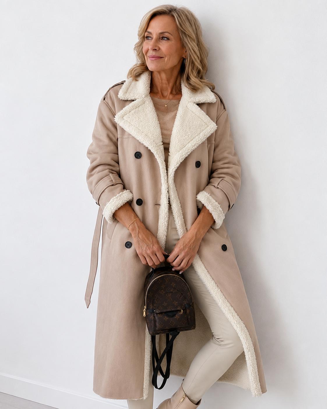 Yvette | Teddy Lined Trench Coat