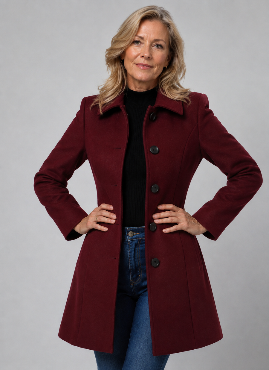 Lenora | Classic Fit And Flare Coat
