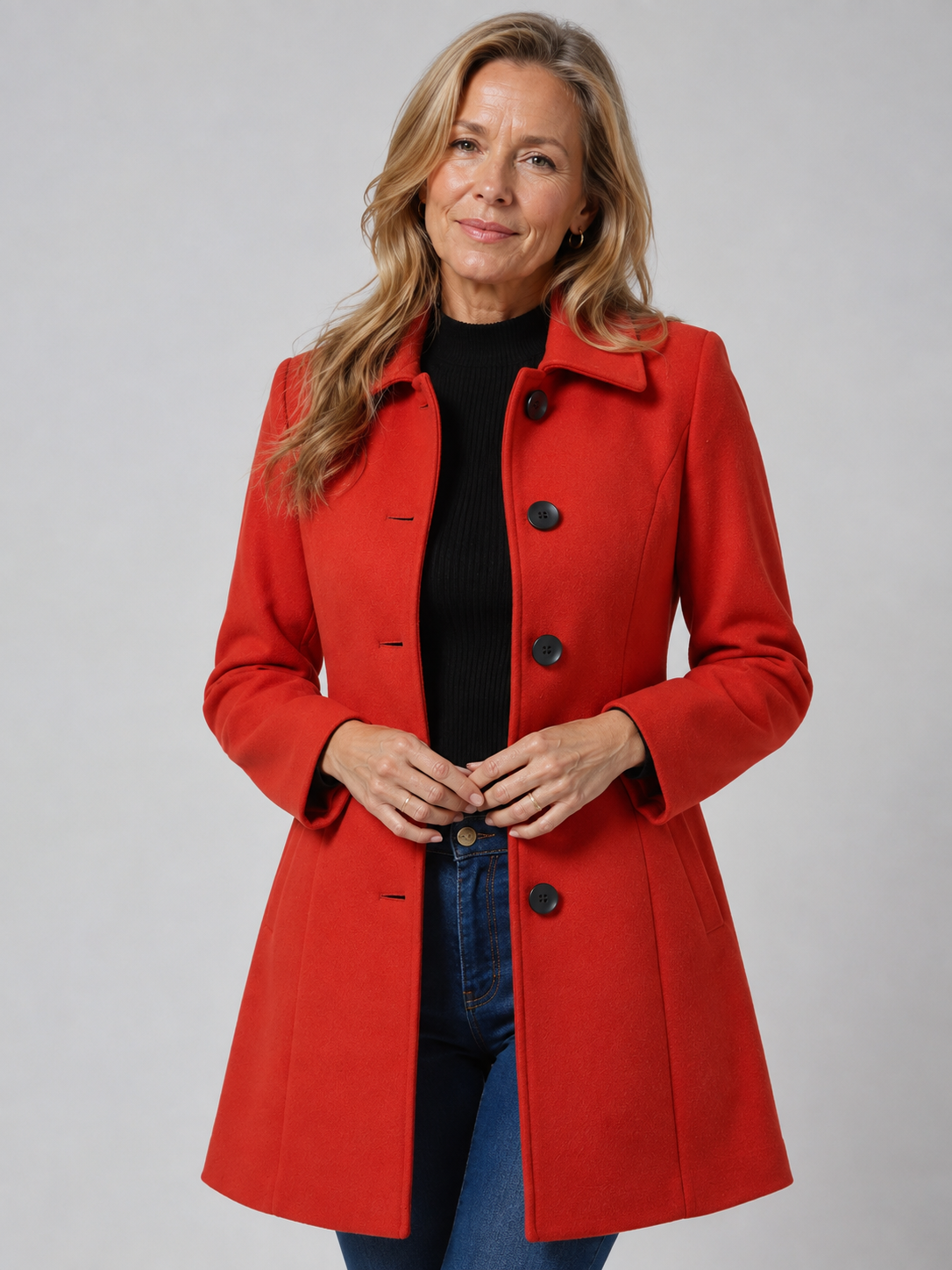 Lenora | Classic Fit And Flare Coat