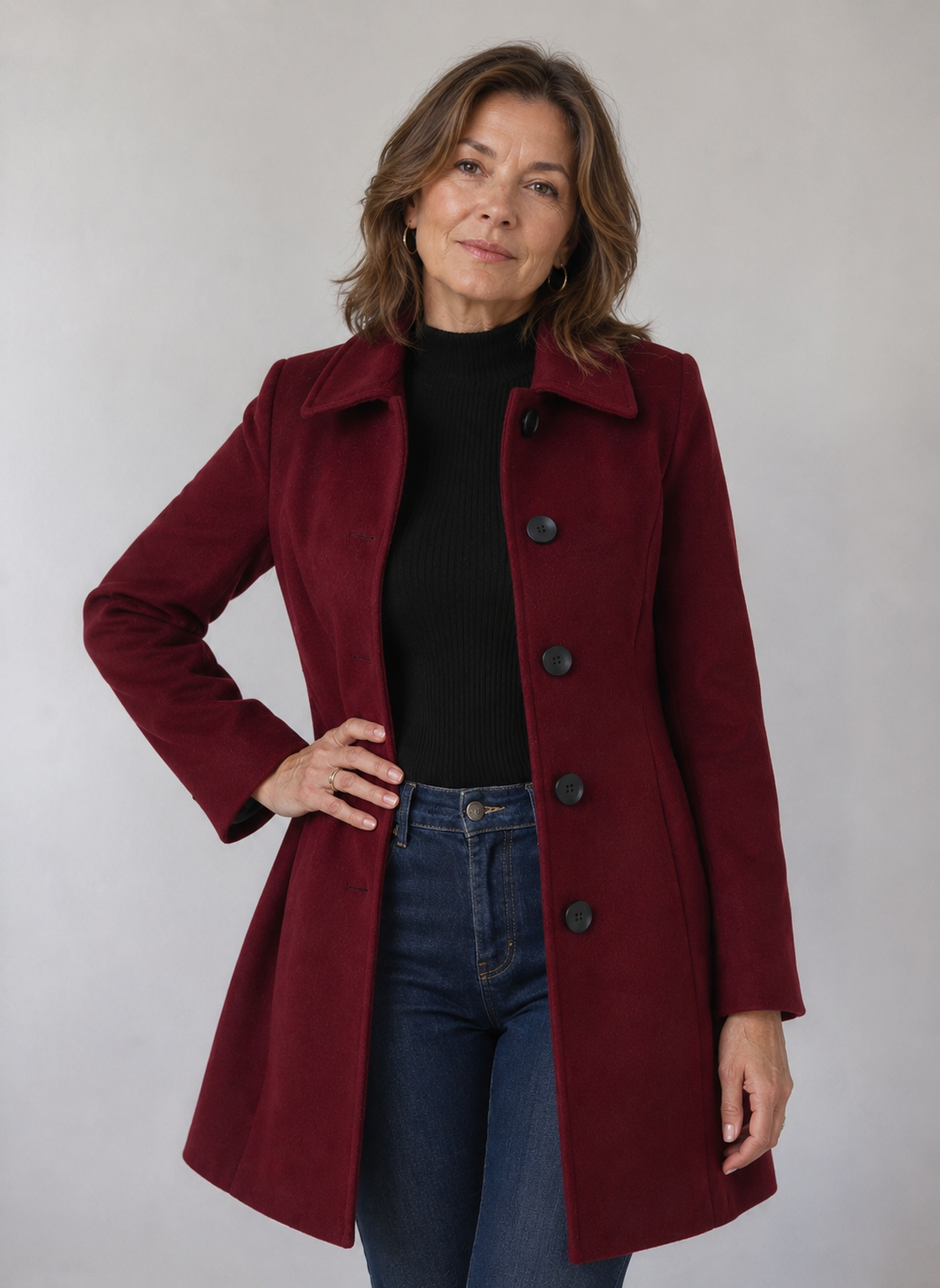 Lenora | Classic Fit And Flare Coat