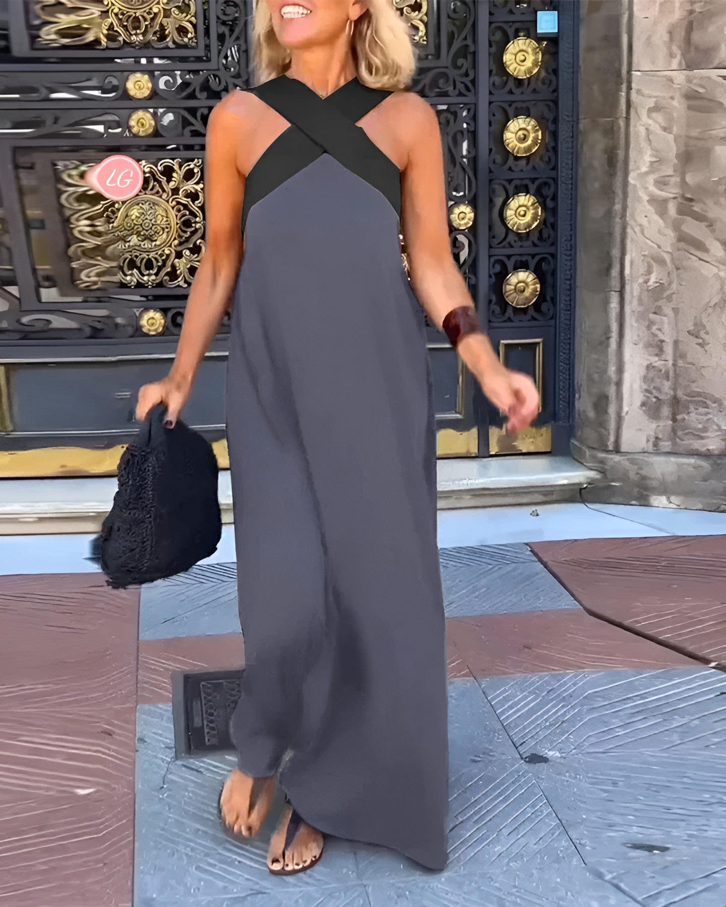 Edna | Dress with Crossed Cut