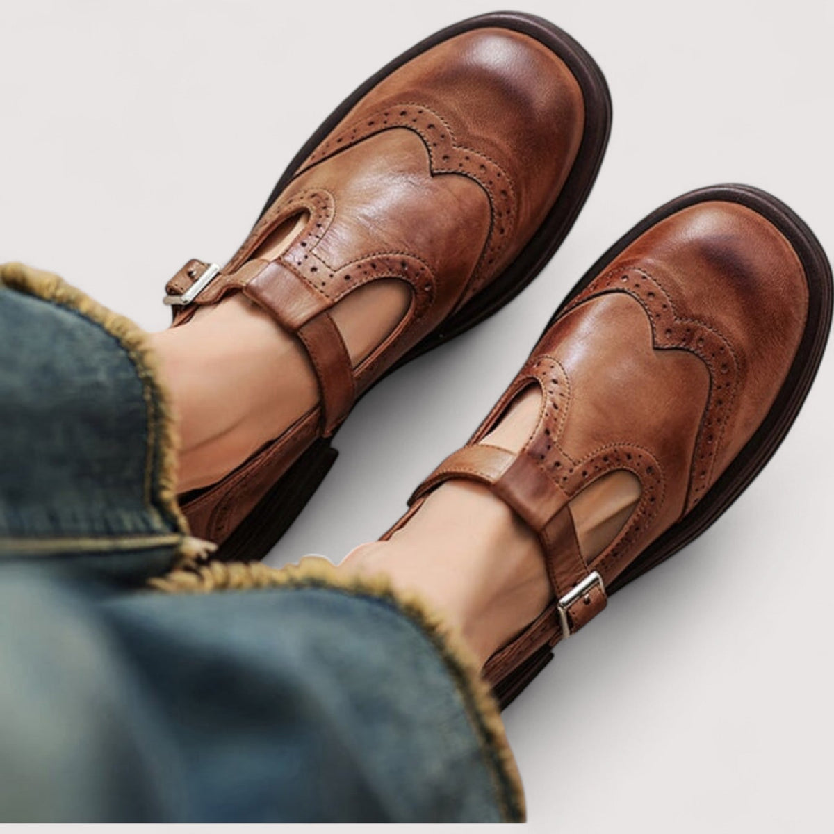 Margery | Cushioned Mary Janes
