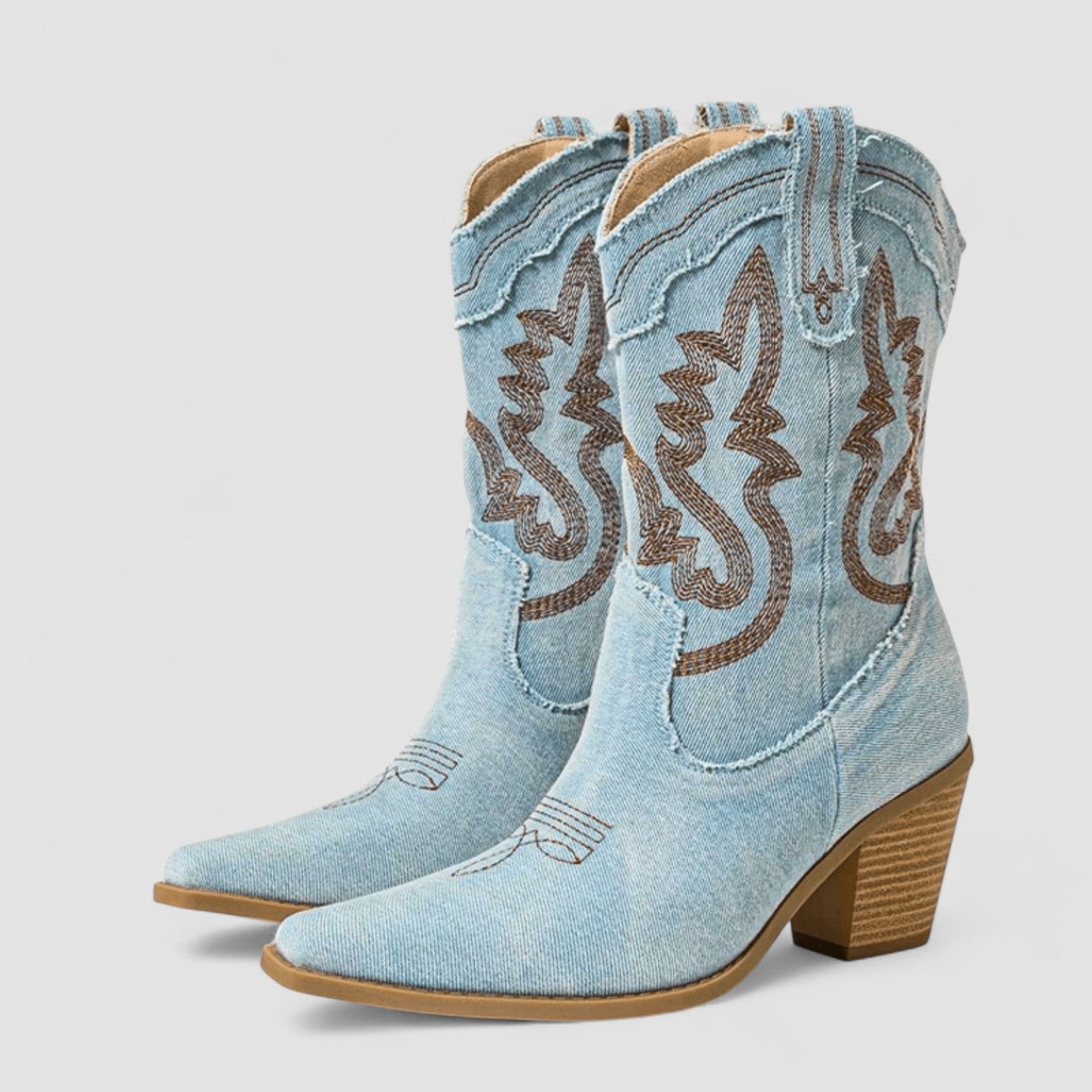 Callie | Faded Western Ankle Boots