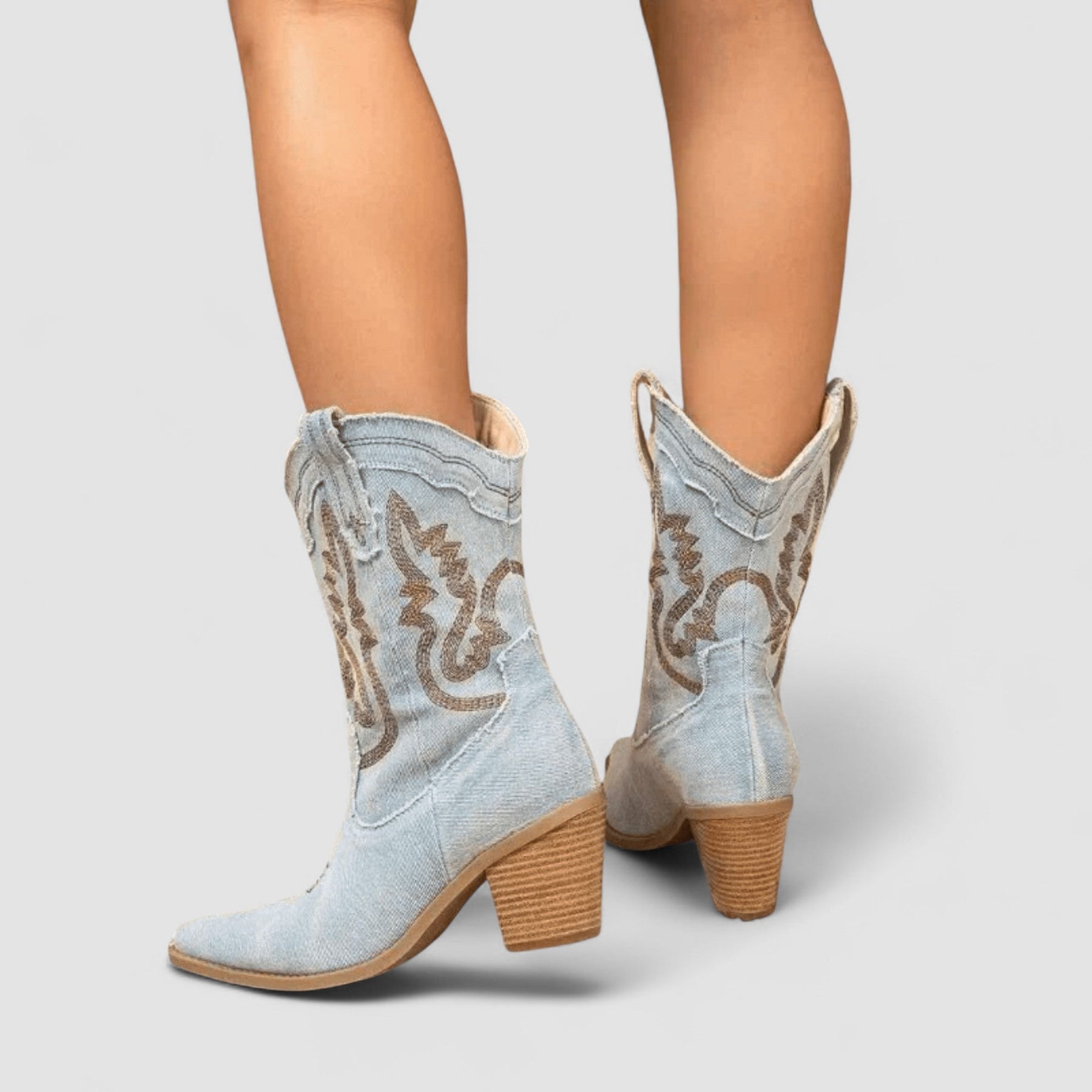 Callie | Faded Western Ankle Boots