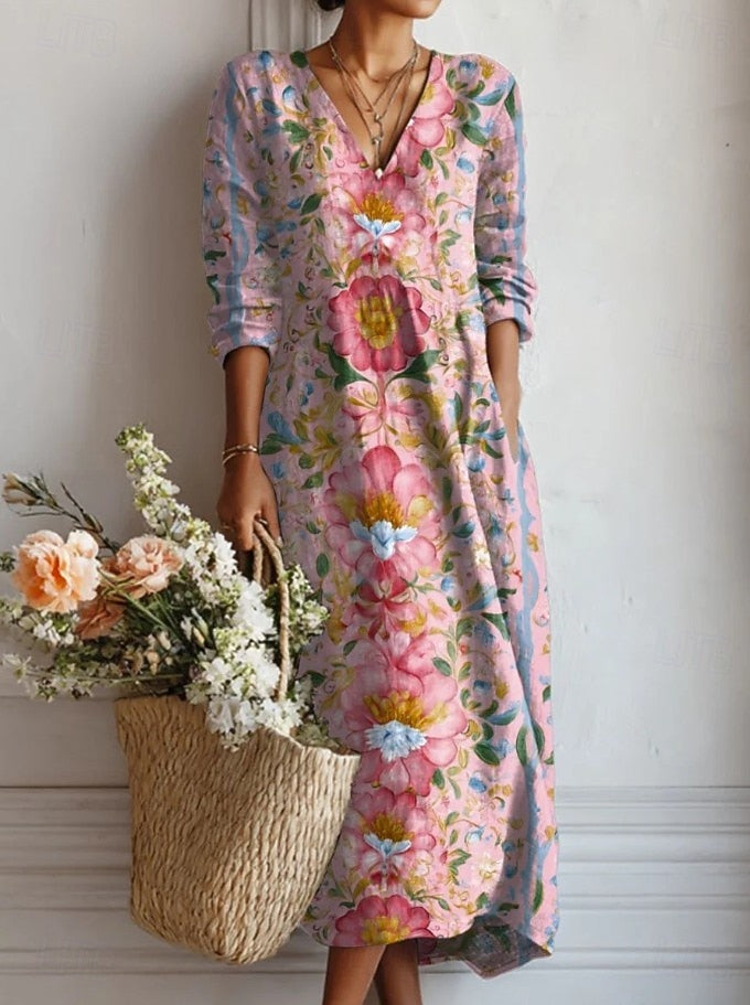 Rosaleen | Bohemian Floral Maxi Dress