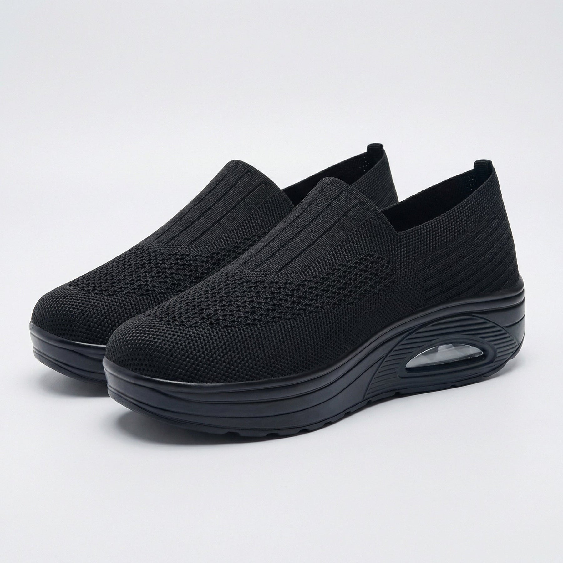 Barbara | Cushioned Mesh Slip On Shoes