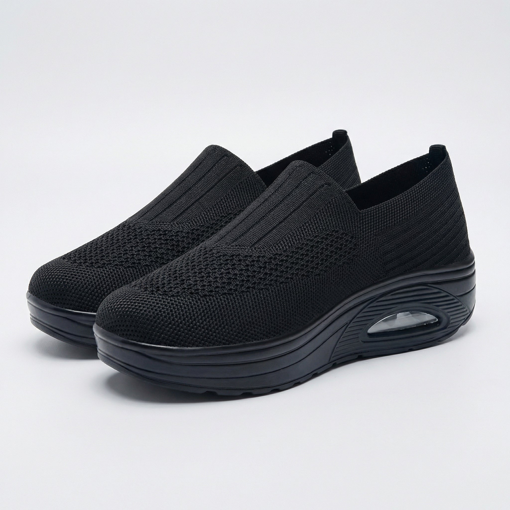 Barbara | Cushioned Mesh Slip On Shoes