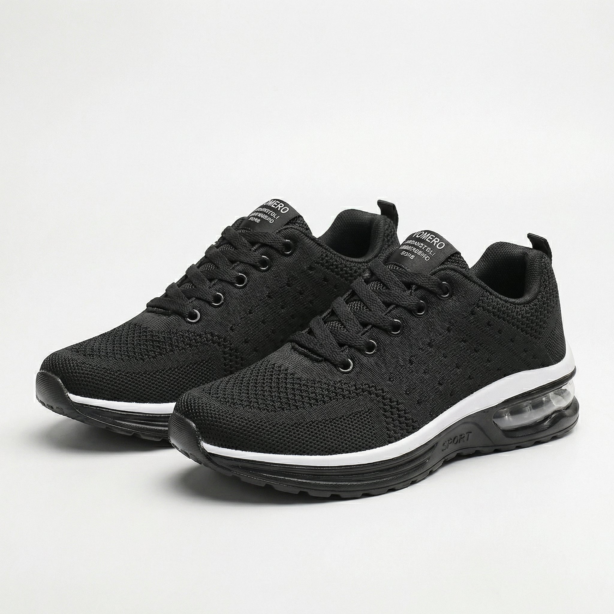 Isabella | Cushioned Shoes in All Black