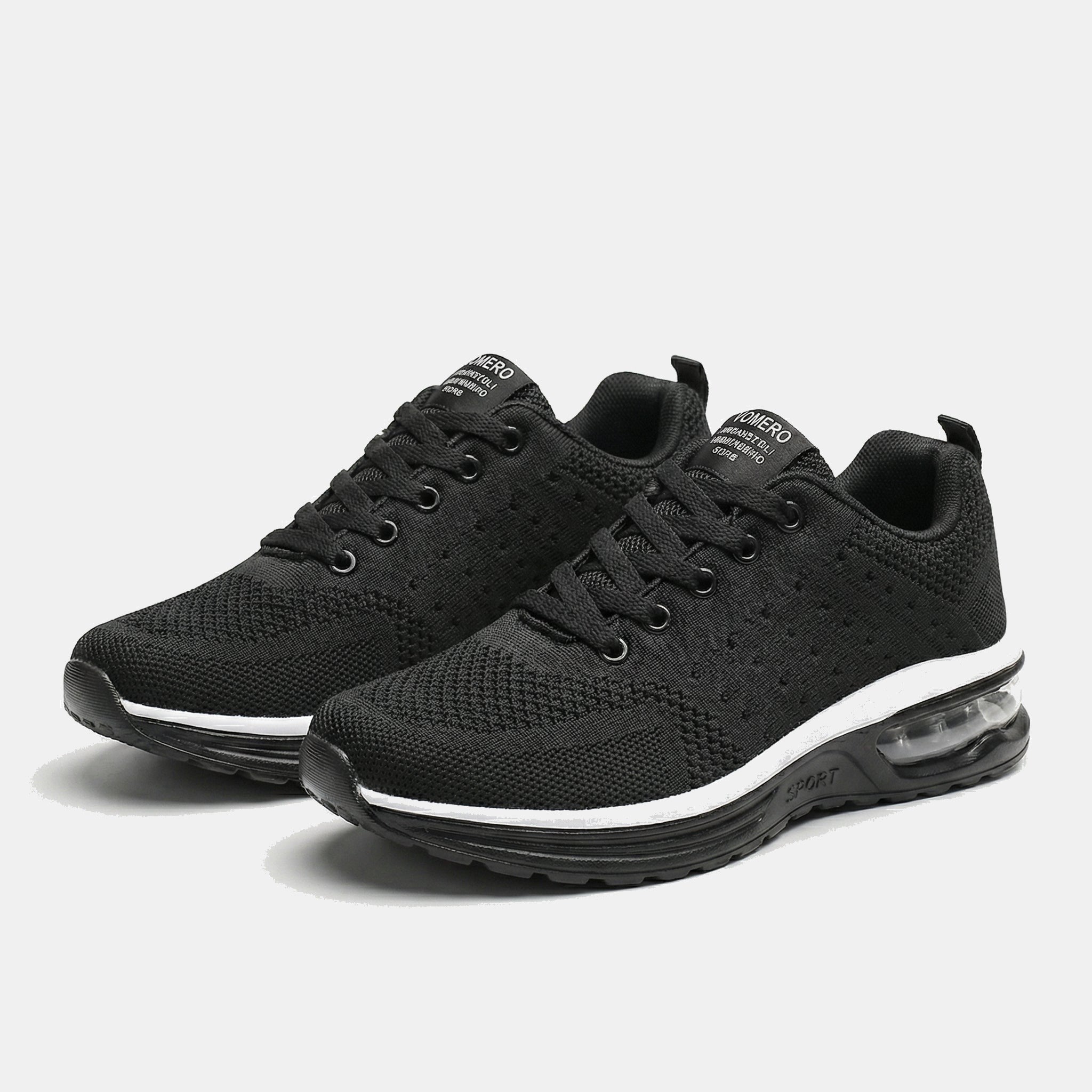 Isabella | Cushioned Shoes in All Black