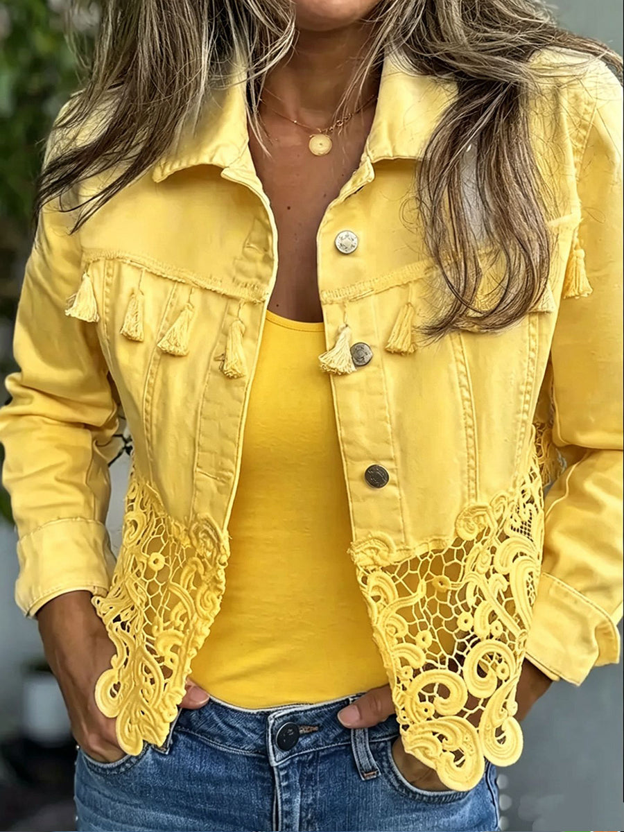 Kambria | Fringe and Lace Jacket