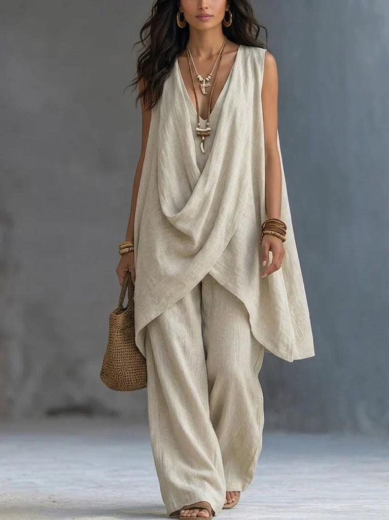 Beatrix | Bohemian Style Loose Cotton and Linen Set