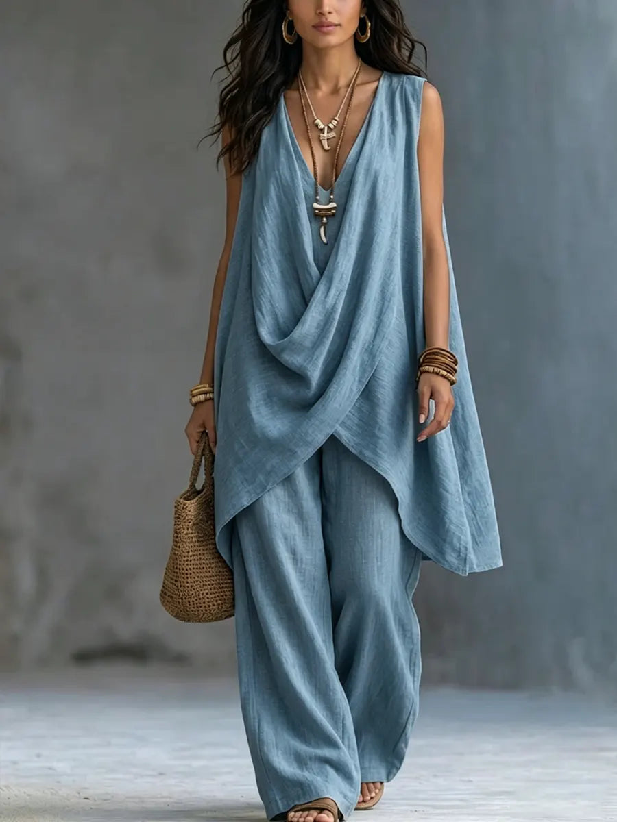 Beatrix | Bohemian Style Loose Cotton and Linen Set