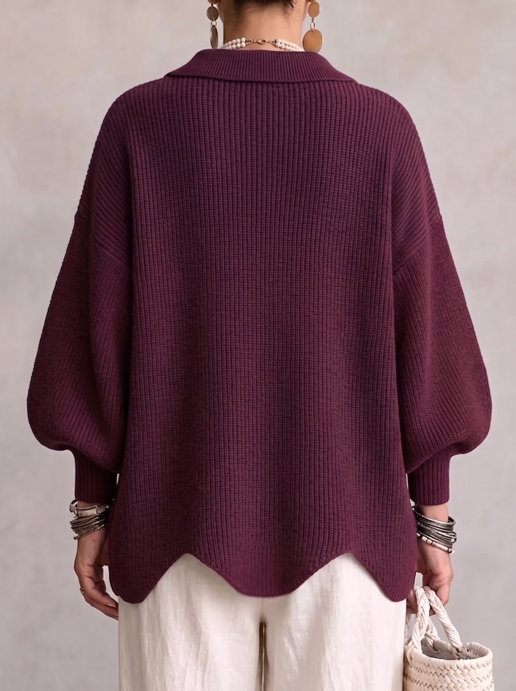 Iolanthe | Collared Cardigan With Metal Buttons
