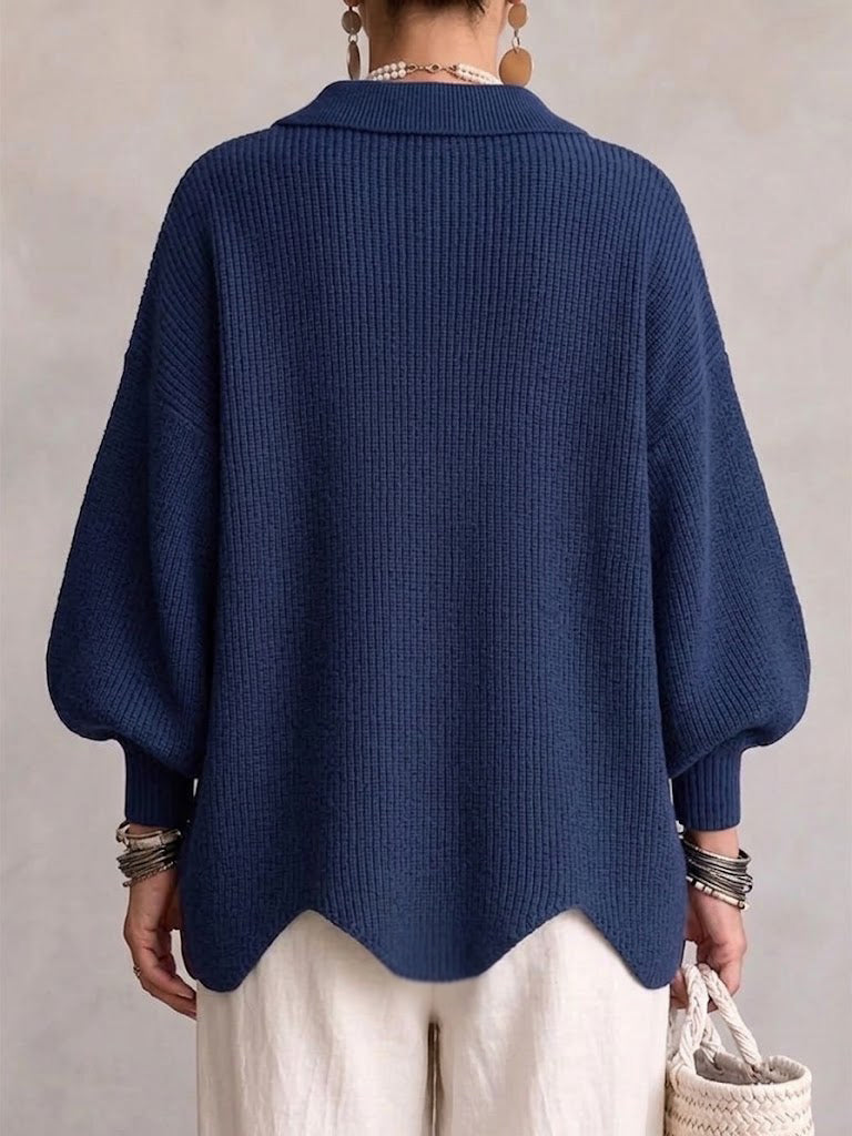 Iolanthe | Collared Cardigan With Metal Buttons