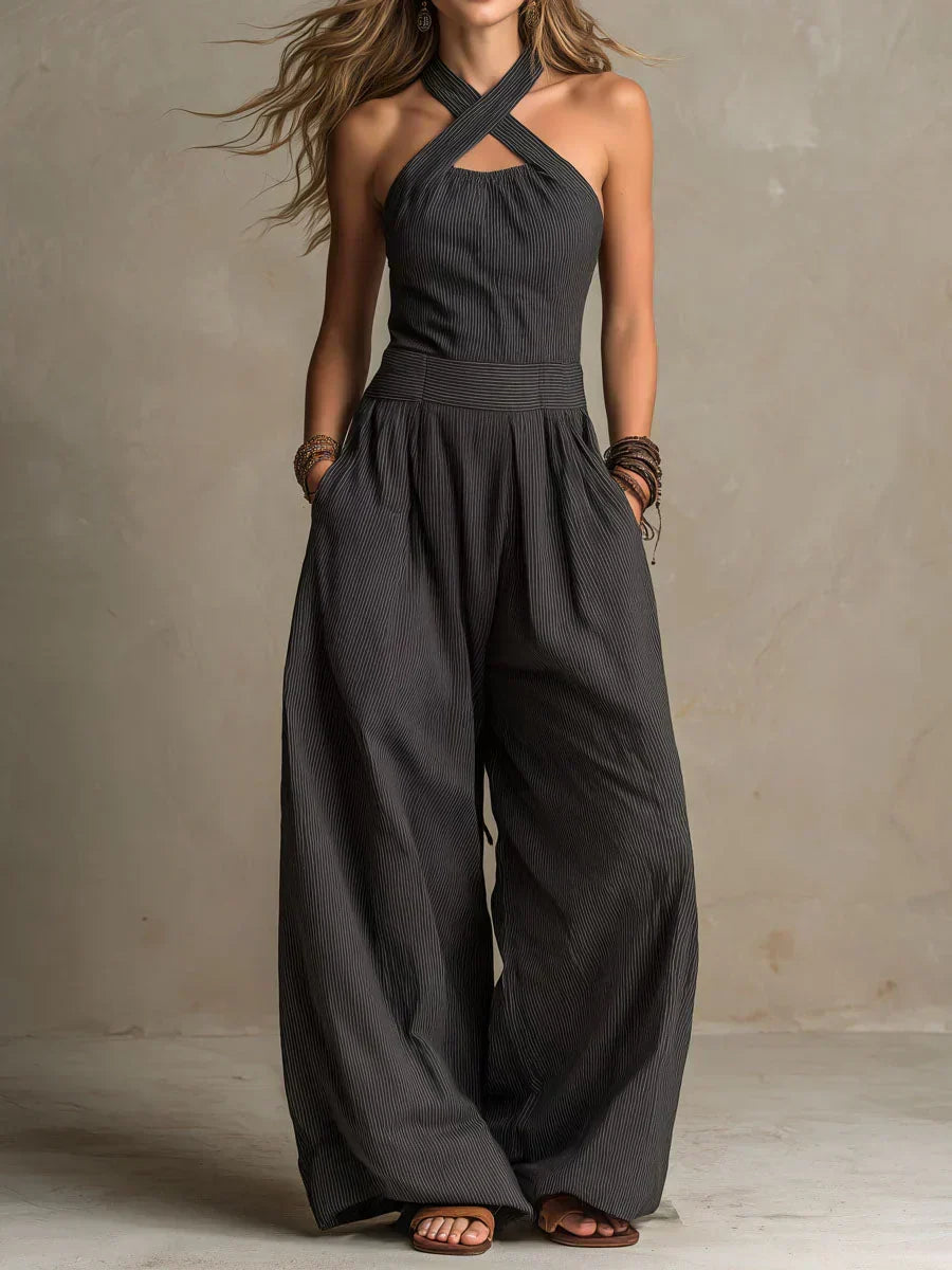 Bianca | Cross Neck Jumpsuit
