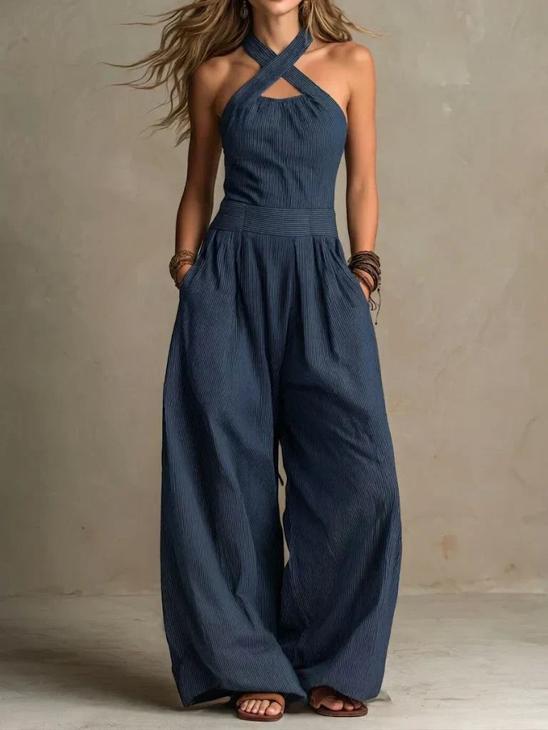 Bianca | Cross Neck Jumpsuit