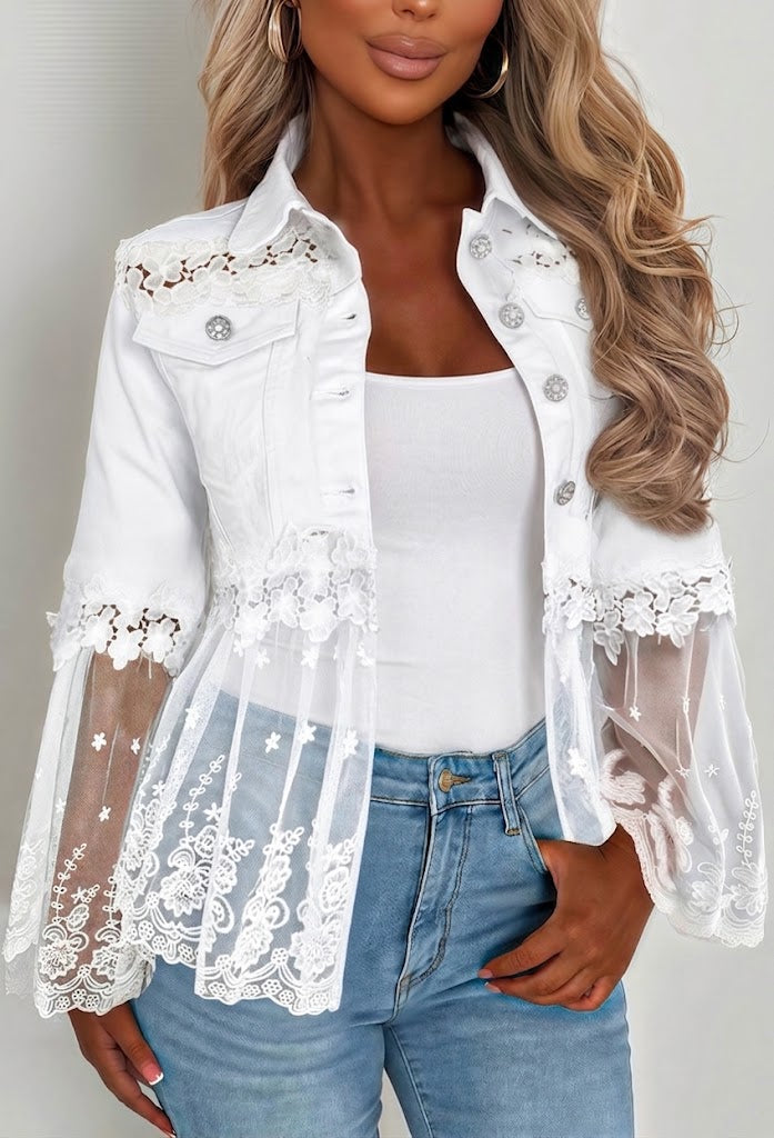 Sunnelace | Lace Panel Jacket