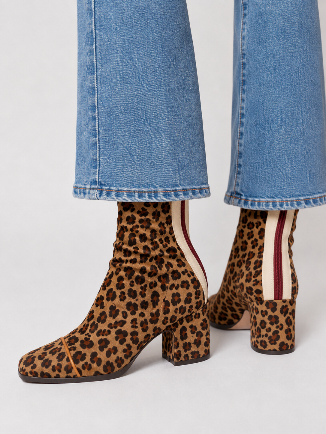 Renee | Suede Block Heel Boots