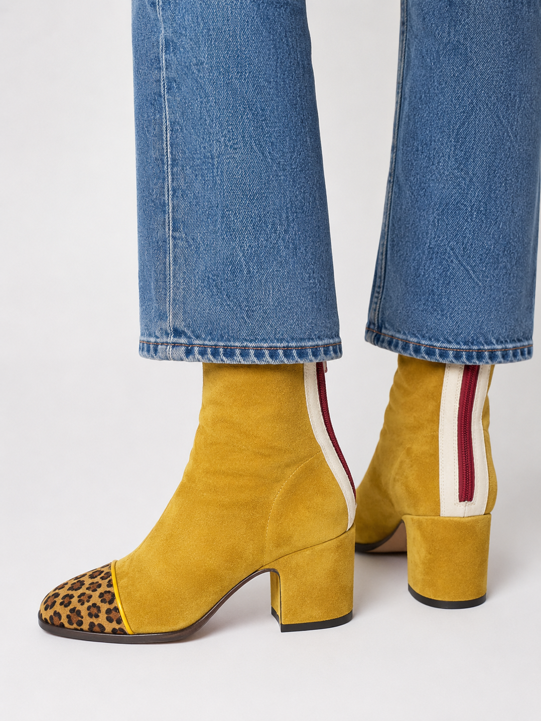 Renee | Suede Block Heel Boots