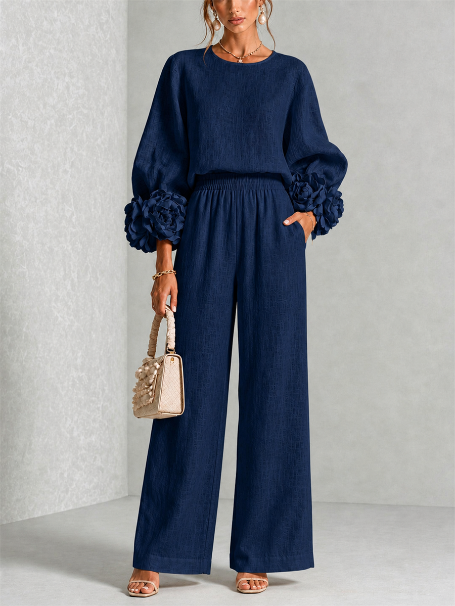 Amelia | Floral Cuff Two Piece Set