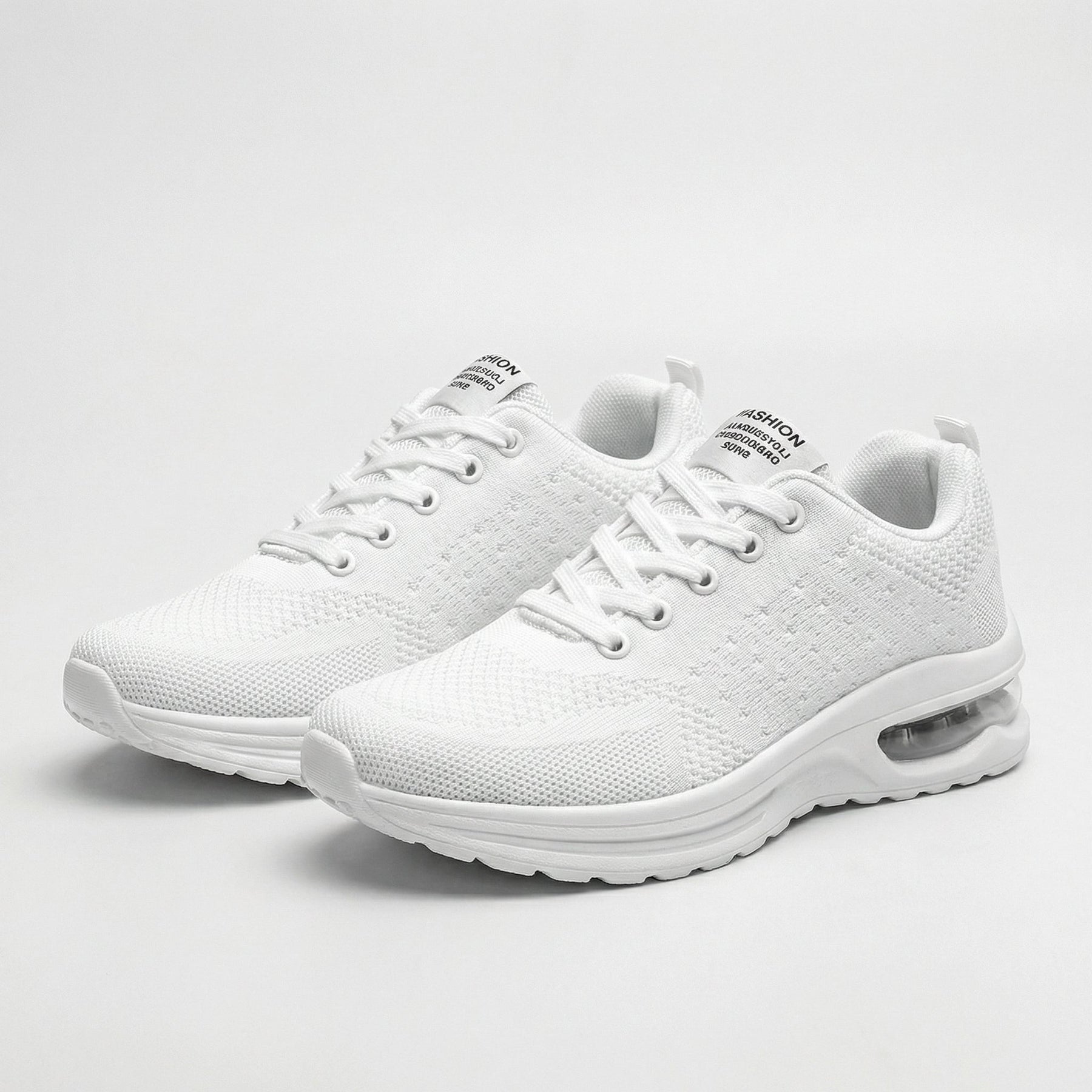 Ella | Cushioned Shoes in All White
