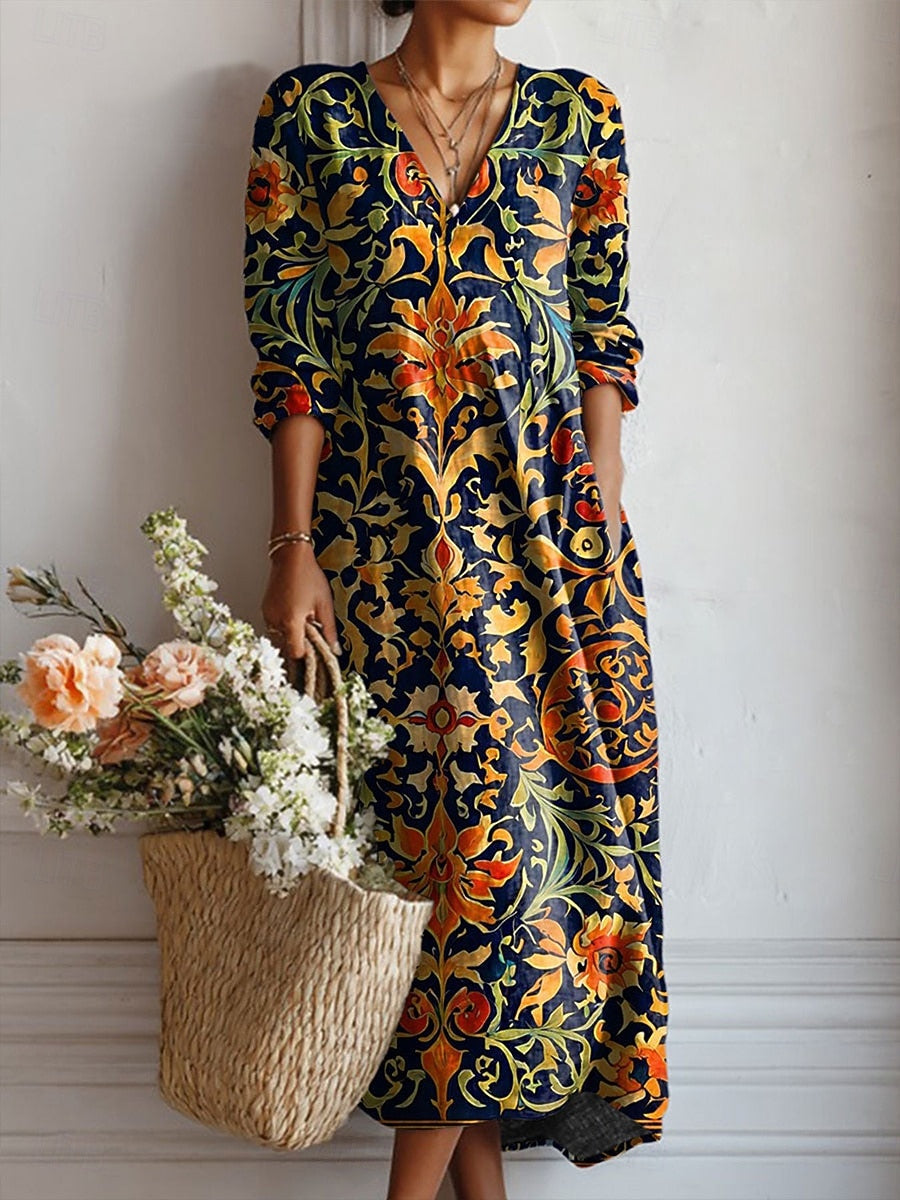 Miriam | Bohemian Flowing Maxi Dress