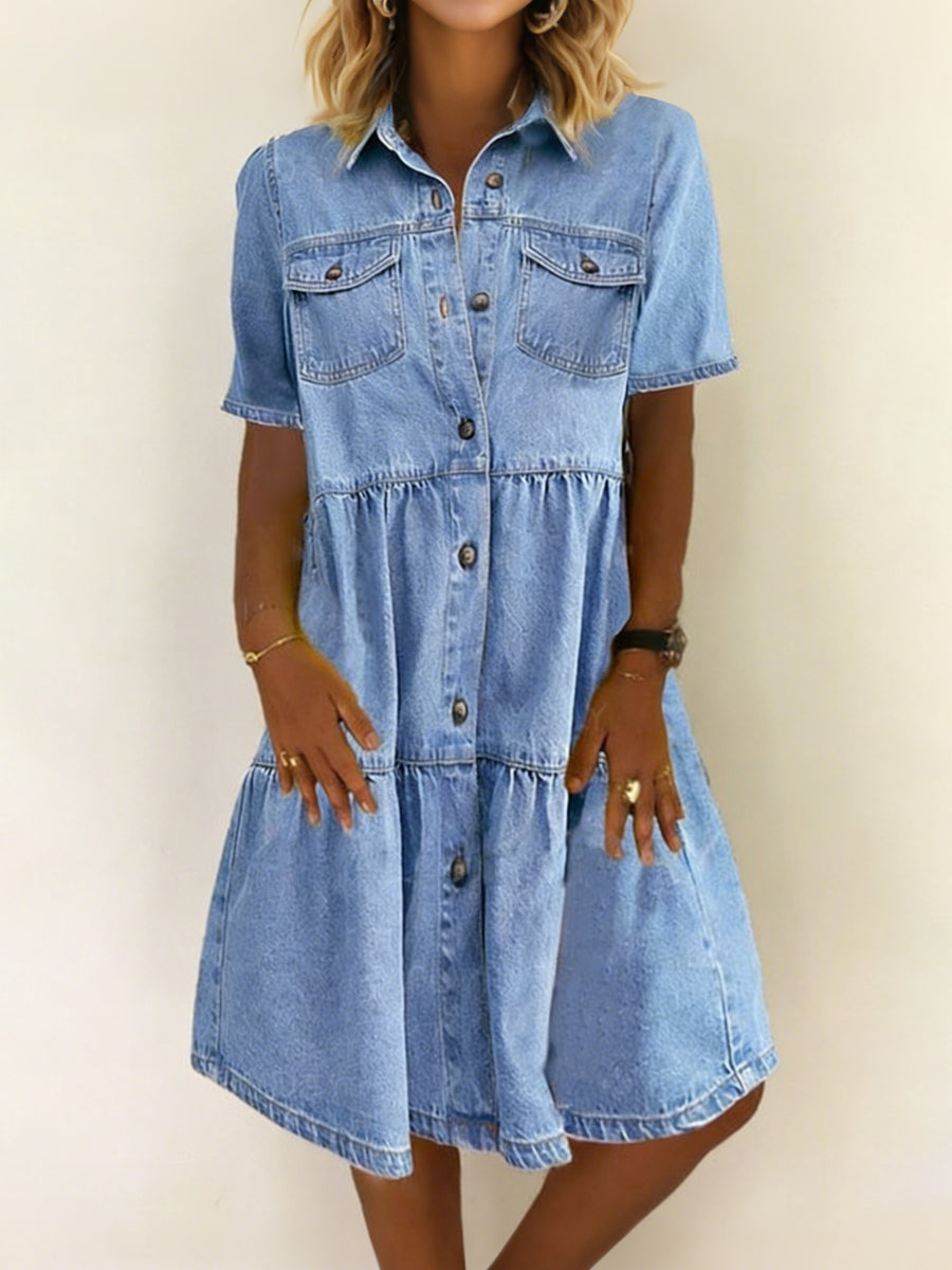 Sofia | Relaxed Denim Midi Dress