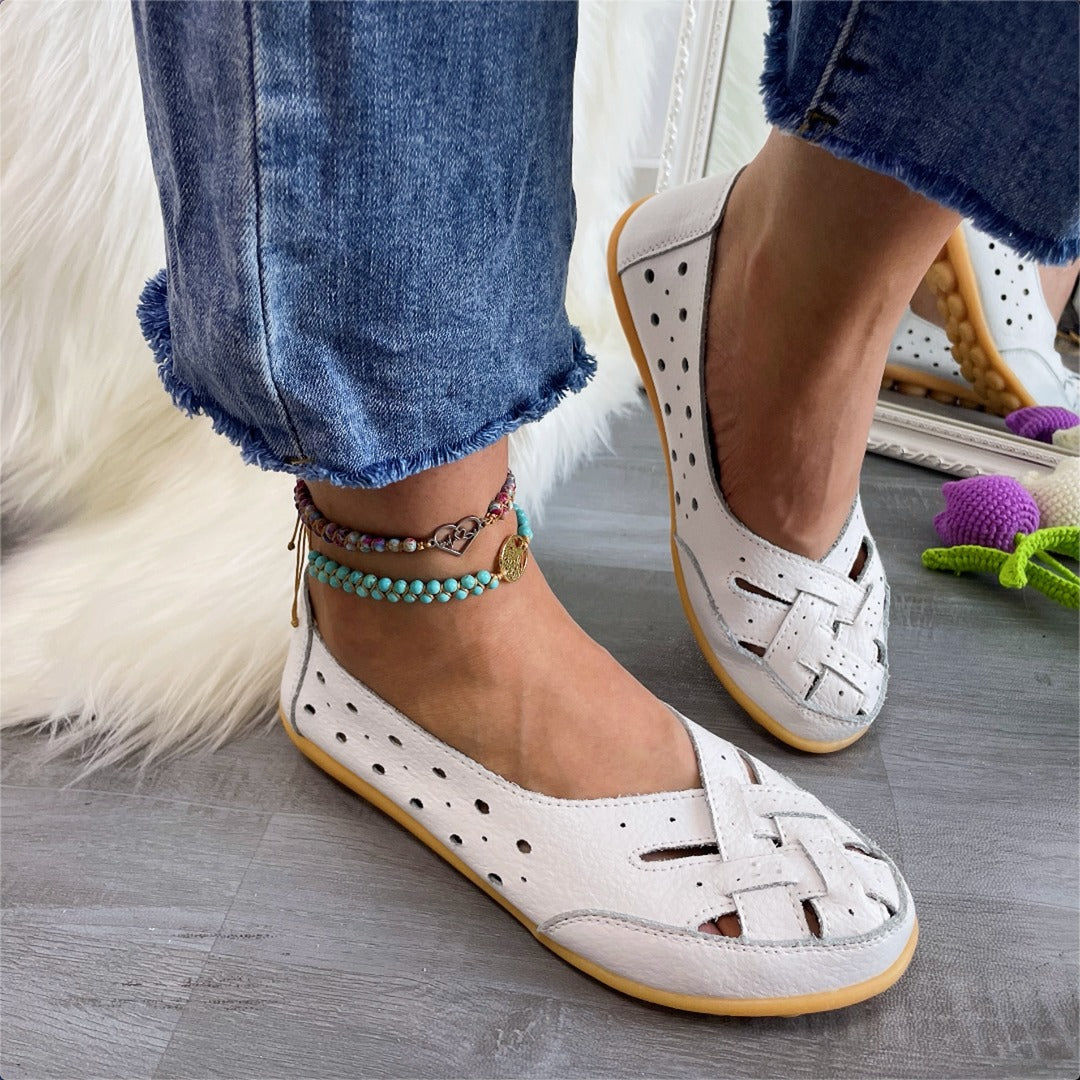Enid | Breathable Leather Loafers